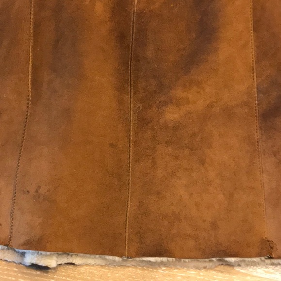 Authentic Shearling leamskin leather Coat in size 12-14 - Picture 12 of 15